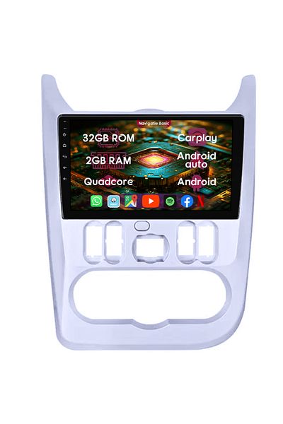 navi-it Dedicated navigation Renault&Dacia, 2GB RAM 32GB ROM, Quad Core, Display Full HD IPS 9", Android 14