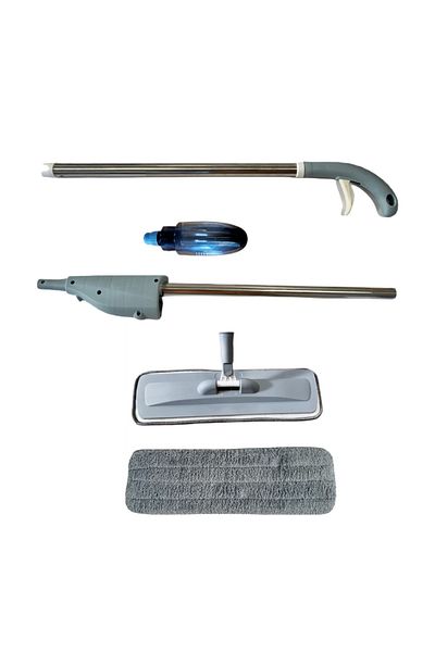 PAA-home Mop Plat PAA-home cu Pulverizator, 38x10 cm, 1 Laveta Microfibra, Rezervor 350 ml