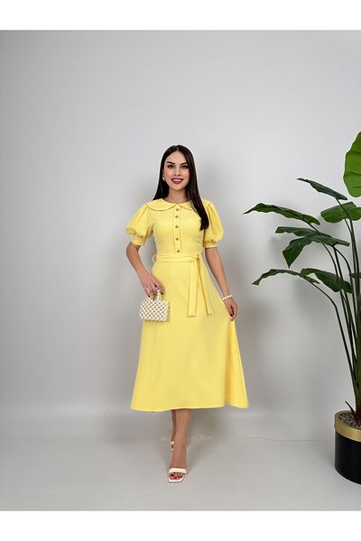 GİZONLY Dress with belt detail