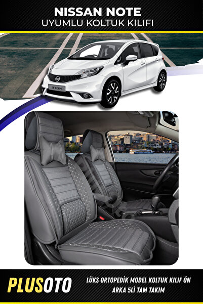 PlusOto مجموعة غطاء مقعد السيارة المدخن المتوافقة مع سلسلة Nissan Note Plus L...