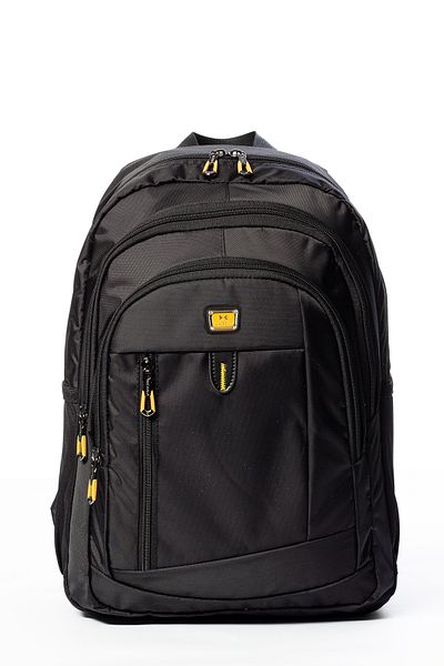 By Hakan My Polo 2135 School Bag Backpack Water Resistant Black-Yellow