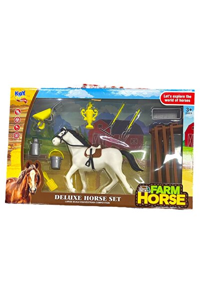Kayyum Oyuncak Seçtim Aldım Kayyum Deluxe Horse 2410 At Çiftliği Seti 3