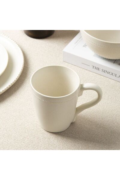 Danube Home Youthful Bite 16-Piece Stoneware Dinner Set -Serves 4 Cream