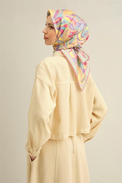 Armine 81 وشاح حريري من نسيج التويل 9323D