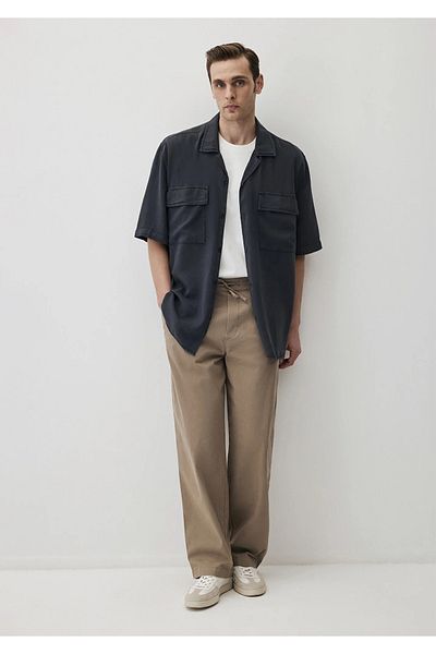 Mavi Beige Trousers Loose Regular Waist Straight Leg 0010451-70321
