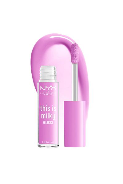 NYX Professional Makeup Luciu de buze, NYX Professional Makeup, This Is Milky Lip Gloss, Lilac Splash, 4 ml