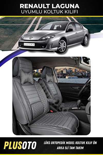 PlusOto مجموعة أغطية مقاعد السيارة المدخنة المتوافقة مع سلسلة Renault Laguna ...