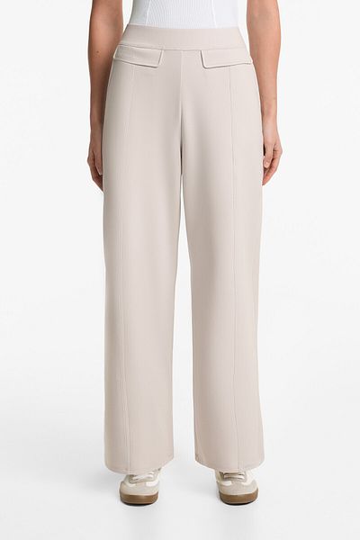 Oysho Neoprene-effect Bootcut Trousers