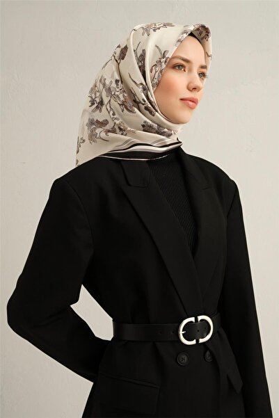 Armine Шарф з візерунком з чистого шовкового твілу 9316- 85