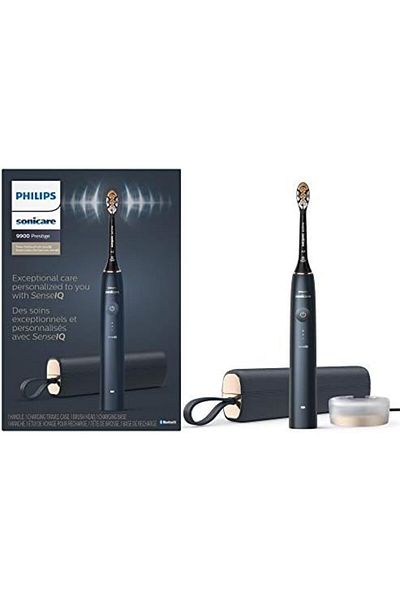 Philips Sonicare 9900 Prestige Rechargeable Electric Power Toothbrush with SenseIQ, Midnight