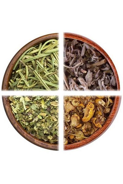 Generic Rosemary and Chamomile and Sage and Marjoram Herbal Collection 4 x 250 grams