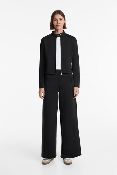 Oysho Brushed Neoprene-effect Jacket