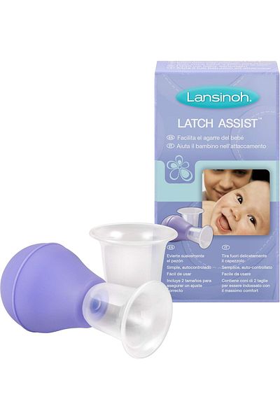 Lansinoh مساعد مزلاج مخروطي مزدوج من Lansinoh، عبوة واحدة