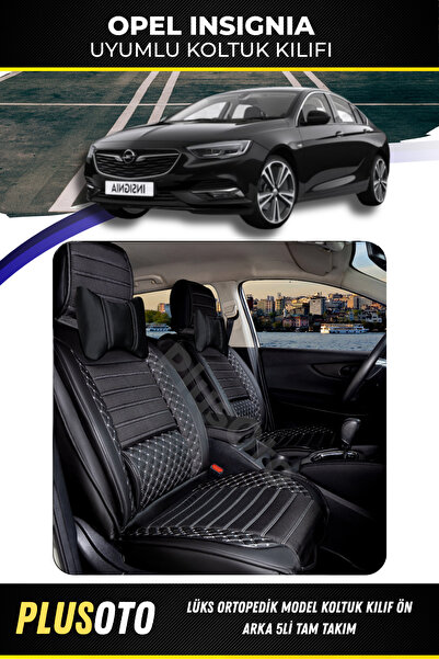 PlusOto مجموعة أغطية مقاعد السيارة المتوافقة مع Opel Insignia Plus Lux Series...