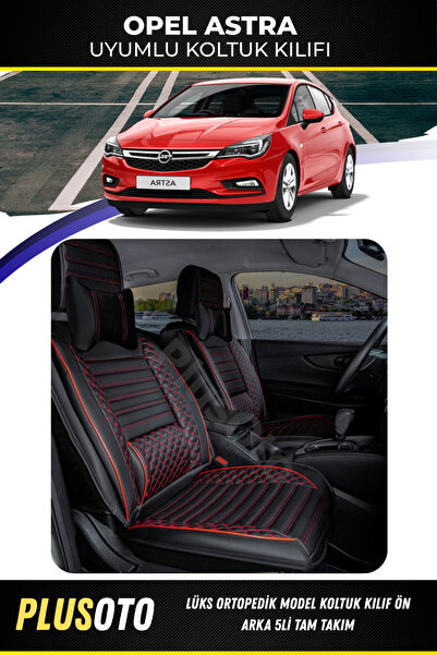 PlusOto مجموعة أغطية مقاعد السيارة المتوافقة مع Opel Astra Plus Lux Series با...