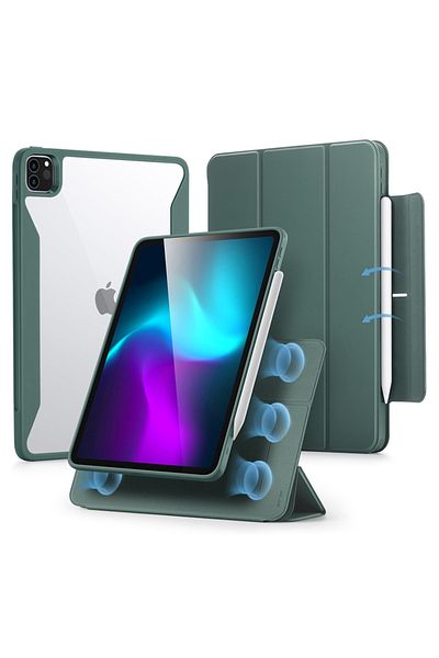 ESR Husă pentru iPad Pro 11", tip carte, Rebound Hybrid ESR - Verde