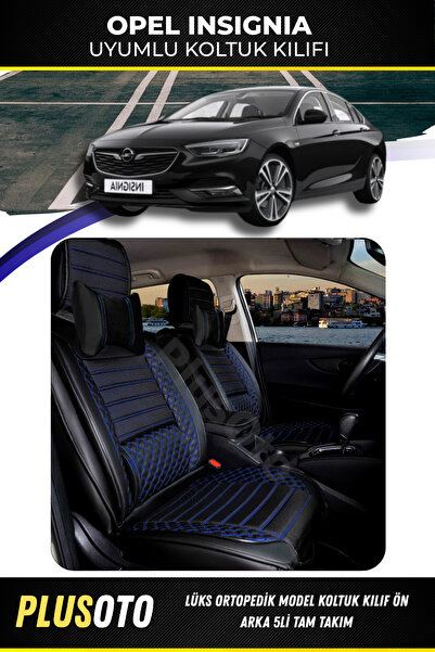 PlusOto مجموعة أغطية مقاعد السيارة المتوافقة مع Opel Insignia Plus Lux Series...