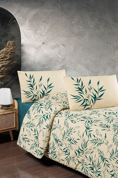 Fabric Box Set cuvertură dublă din bumbac Verdure Mint