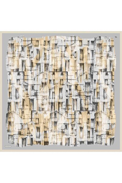 Armine Desenli Saf Ipek Twill Eşarp 9350- 31