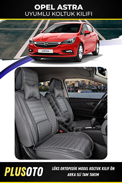 PlusOto مجموعة أغطية مقاعد السيارة المدخنة المتوافقة مع سلسلة Opel Astra Plus...