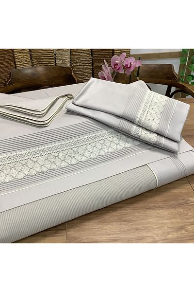 OYA home Lace Cotton Pique Set - 6 Pieces