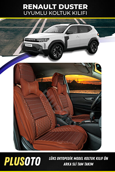 PlusOto Renault Duster Uyumlu Plus Lux Serisi Tarçın Oto Koltuk Kılıfı 5li Ta...