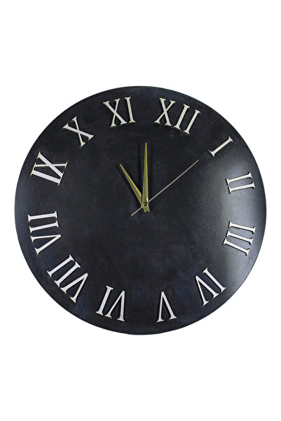 EL YAPIMI Roman Numeral Wooden Wall Clock