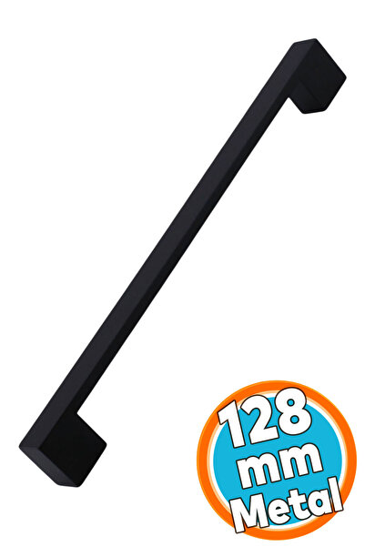 NZB Metal Mobilya Mutfak Çekmece Dolap Dolabı Kulbu Kulpu Kulpları (128 mm - 12.8 cm) Siyah