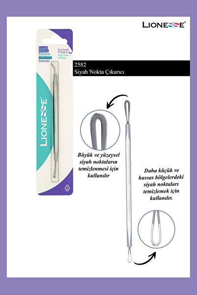 Lionesse Çift Taraflı Siyah Nokta Çıkarıcı 2582 - Siyah Nokta & Akne