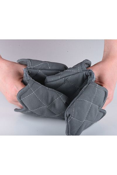 ROZET TEKSTİL Crab Heat Insulated Heat Proof Cloth Oven Handle Pot Tray Handle 2 Pcs Not Silicone
