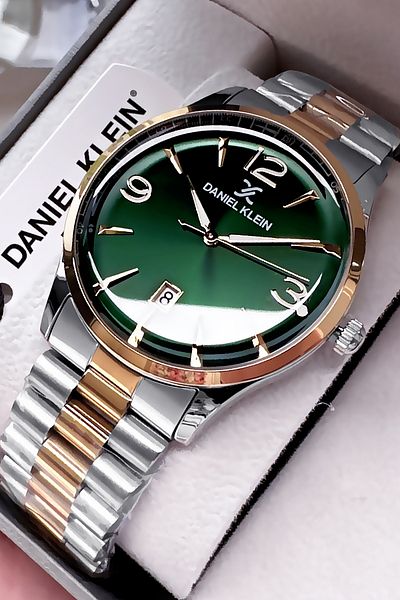 Daniel Klein Premium Father's Day Men's Wristwatch Waterproof Two Colors Steel Band Gift Bracelet Dker2058C2