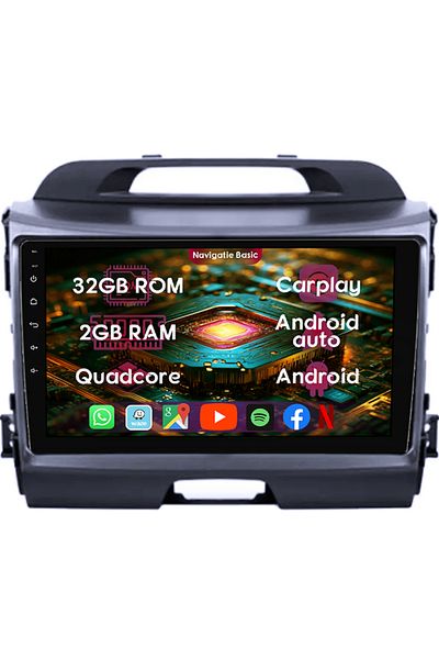 navi-it Dedicated navigation Kia Sportage 2010-2015, 2GB RAM 32GB ROM, Quad Core, Display Full HD IPS 9"