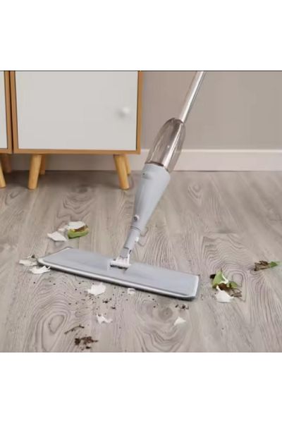 PAA-home Mop Plat PAA-home cu Pulverizator, 38x10 cm, 1 Laveta Microfibra, Rezervor 350 ml