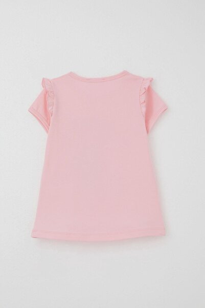 Breeze 1-4 Years Girl's Capri Tights Printed Set - Pink