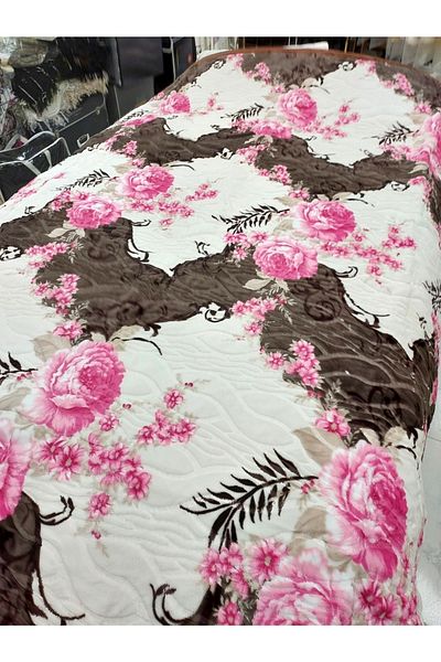 Armada Gold 6,5kg Battal Double Blanket-Susana Brown Cream