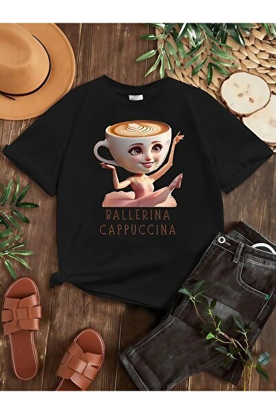 MECH BUTİK Balerina Kappuccina Štampano Unisex majica T-shirt