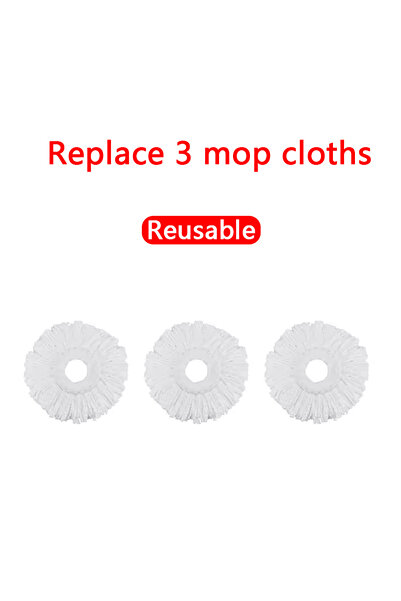 Choice استبدال 3 قطعة قماش جديدة قابلة للفصل دلو مزدوج ممسحة دوارة مجموعات دل...