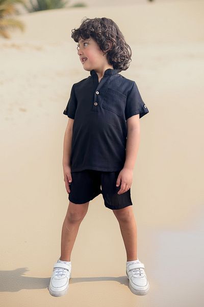 meqlife Boy's Holiday Suit Textured Fabric