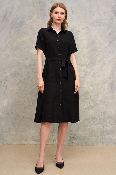 Journey Polo Neck-Short Sleeve, Front Button Dress