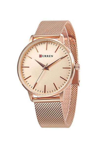 Curren Women's Water Resistant Stainless Steel Analog Watch WT-CU-9021-RGO - 38 mm - Rose Gold