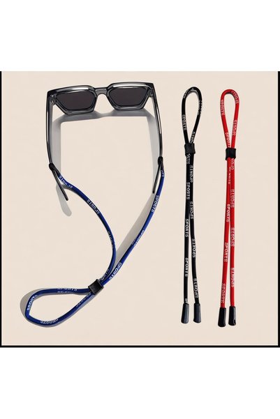 VENTİ VENTİSCA Navy Blue Adjustable Durable Polyester Non Slip Sports Glasses Rope