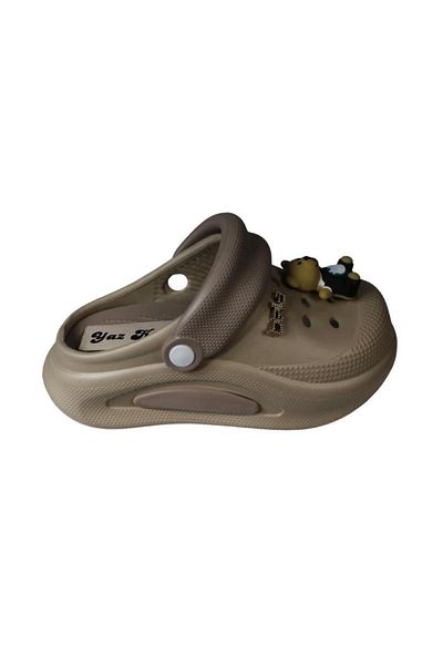 Yaz Kış Ayakkabı Yazkiş Women's Cream Navy Blue Gray Doctor Nurse Cook Closed Front Top with Teddy Bear Thick Sole Slippers
