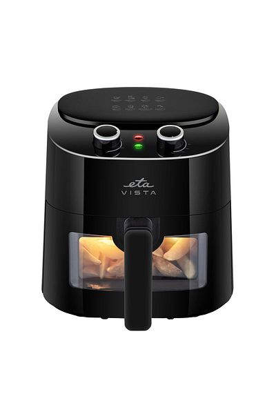 ETA Friteuza Cu Aer Cald Vista 0168 90000, 1300w, 4.3 Litri, Timer 0-30 Min, Negru