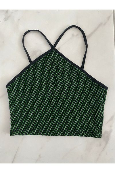 İNCİ MABEL BUTİK Cross Rope Strap Crop