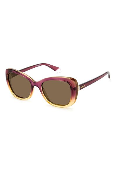 Polaroid Ochelari de soare pentru femei Pld 4132/s/x S2n/sp, roz, fluture, 53 mm