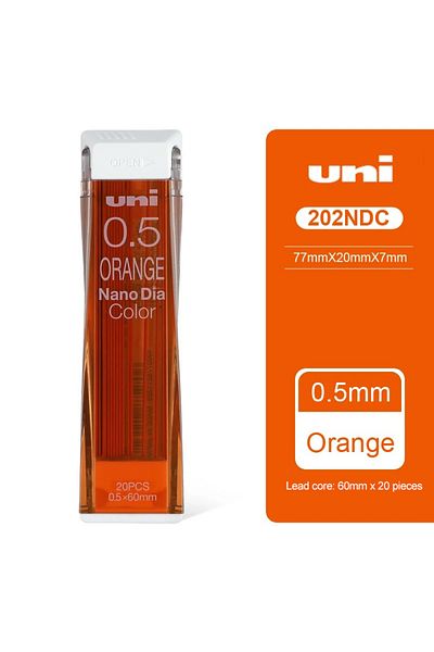 Choice Orange 1pcs Japan Uni Color Lead 0.5mm Nano Dia 202ndc Mechanical Pencil Hard To Break Lead For Pain