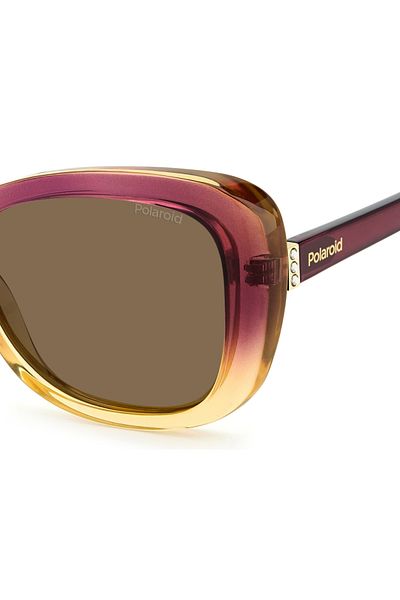 Polaroid Ochelari de soare pentru femei Pld 4132/s/x S2n/sp, roz, fluture, 53 mm