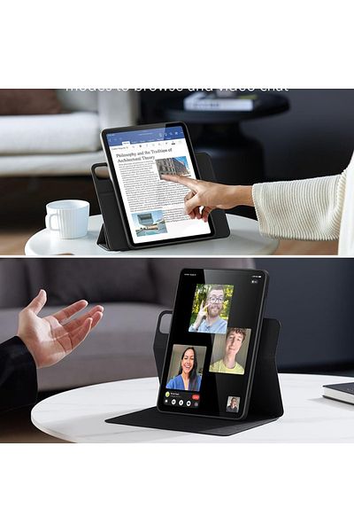 ESR Husă pentru iPad Pro 13, tip carte, Rebound Hybrid ESR - Roz