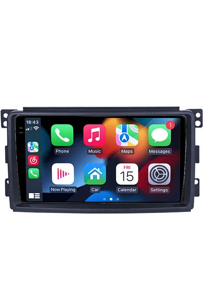 navi-it Dedicated navigation Smart Fortwo 2006-2011, 4GB RAM 64GB ROM, Quad Core, Display 9" QLED 1K