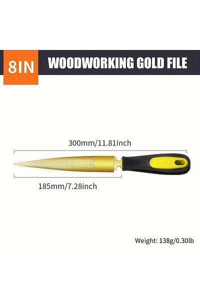 Choice 8IN Wooden Carving File 6 ''/8 ''/10 '' suitable for Woodworking DIY Craft Small Tools, Woodworking